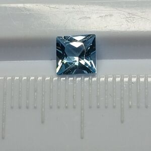 Princess Cut Blue Topaz Gemstone 5mm